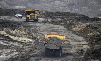 MDG : KPC coal mining company truck in East Kutai, Kalimantan, Borneo
