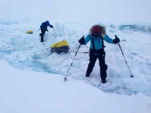 Gedwongen evacuatie klimaatexpeditie The Arctic March